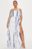 Weekend in Venice Maxi Dress - Navy/combo sold by Fashion Nova
