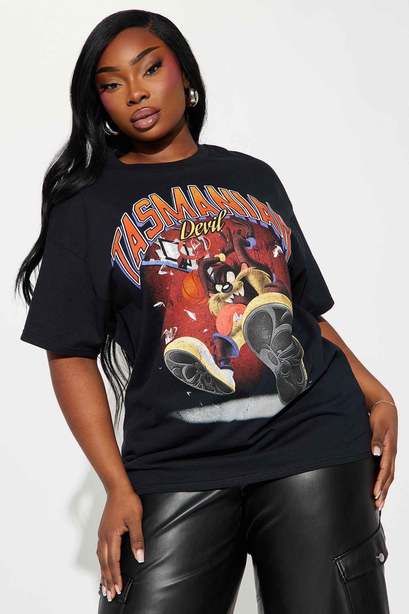 Tasmanian Dunk Graphic Tee - Black sold by Fashion Nova product image thumbnail 4