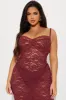 Agnes Lace Maxi Dress - Wine sold by Fashion Nova
