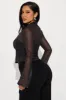 Strictly Business Mesh Shirt - Black sold by Fashion Nova