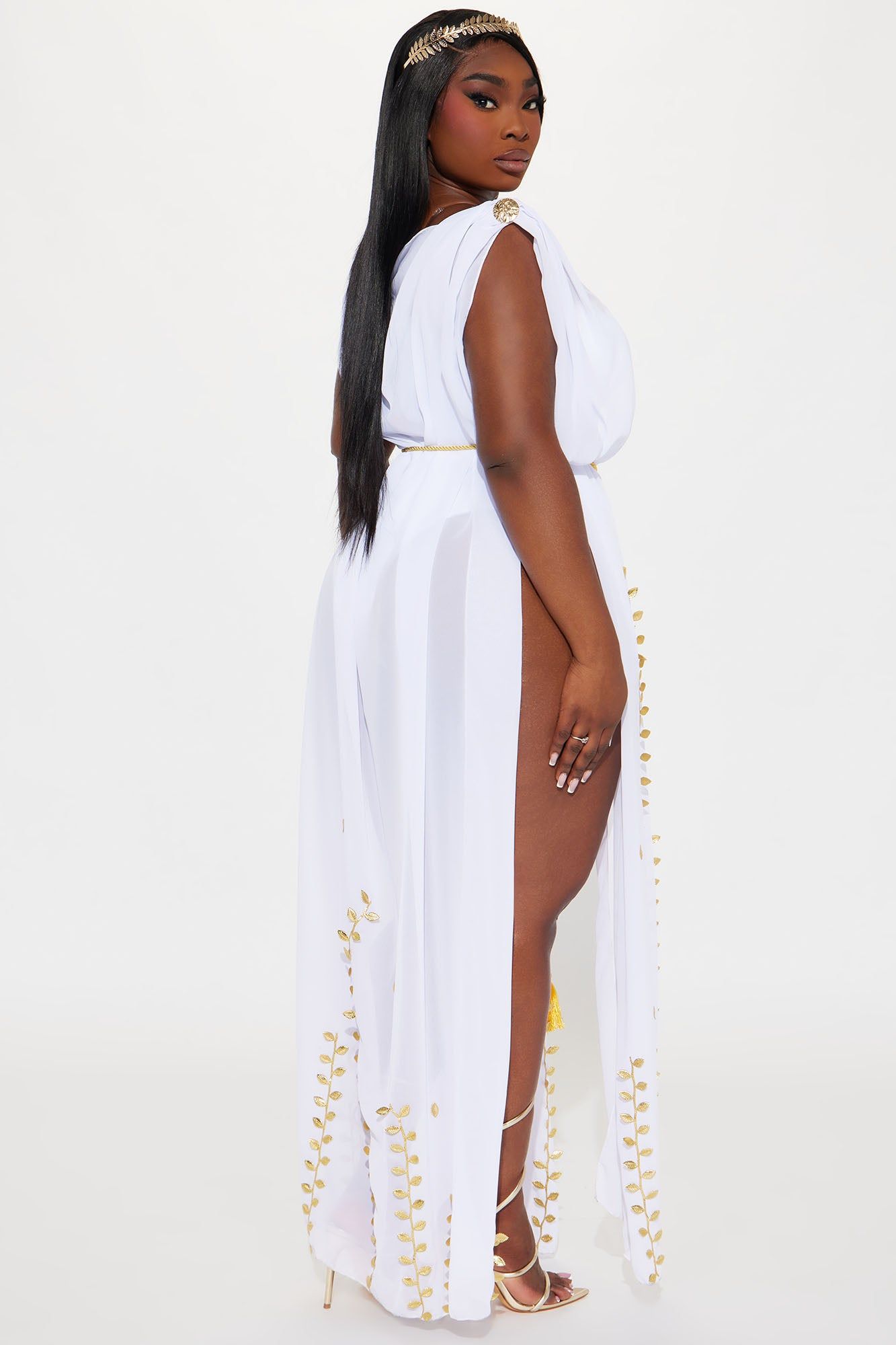 Pure Goddess 4 Piece Costume Set - White/Gold sold by Fashion Nova product image thumbnail 7