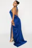 Living Lux Satin Maxi Dress - Navy sold by Fashion Nova