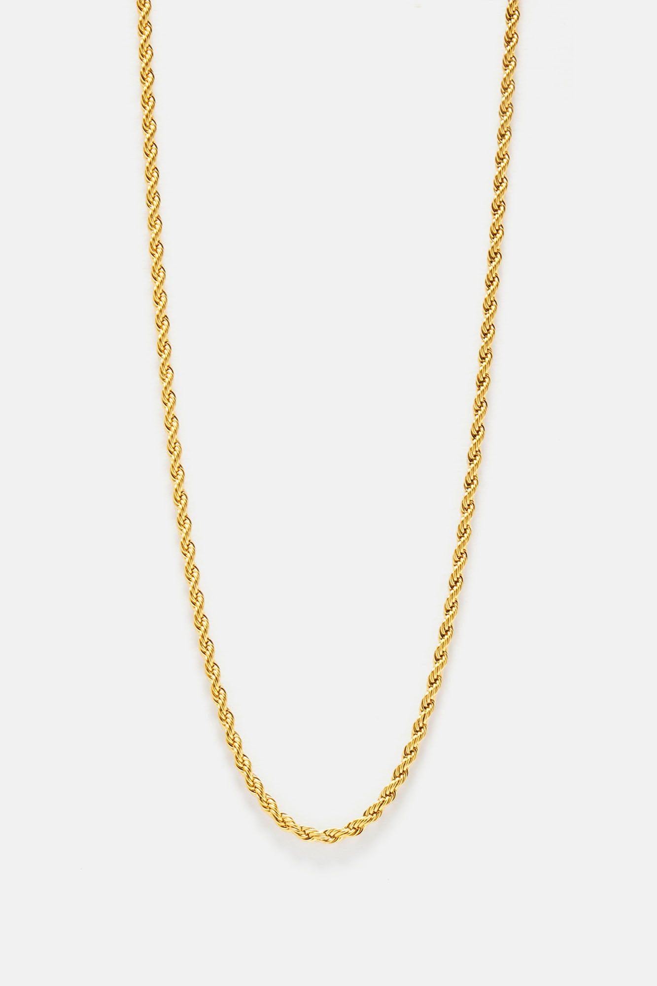 3mm Premium 18″ Rope Chain Necklace - Gold sold by Fashion Nova product image thumbnail 3