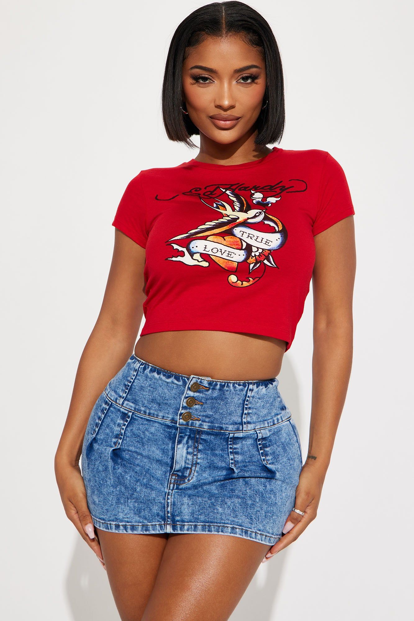 Ed Hardy TRUE LOVE VネックTシャツ XS $_12.JPG?set_id=880000500F
