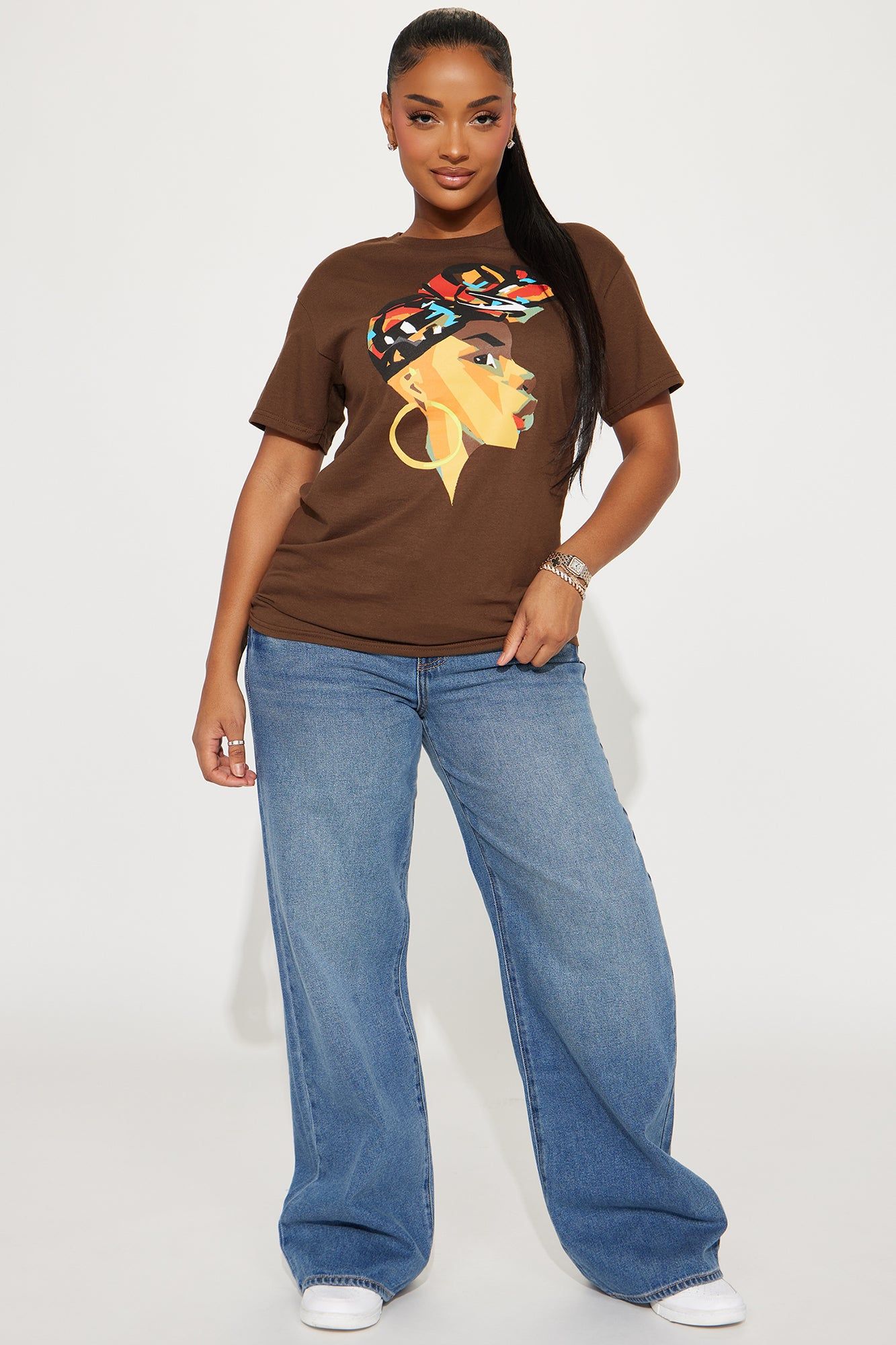 Beauty Queen Graphic Tshirt - Mocha sold by Fashion Nova product image thumbnail 2