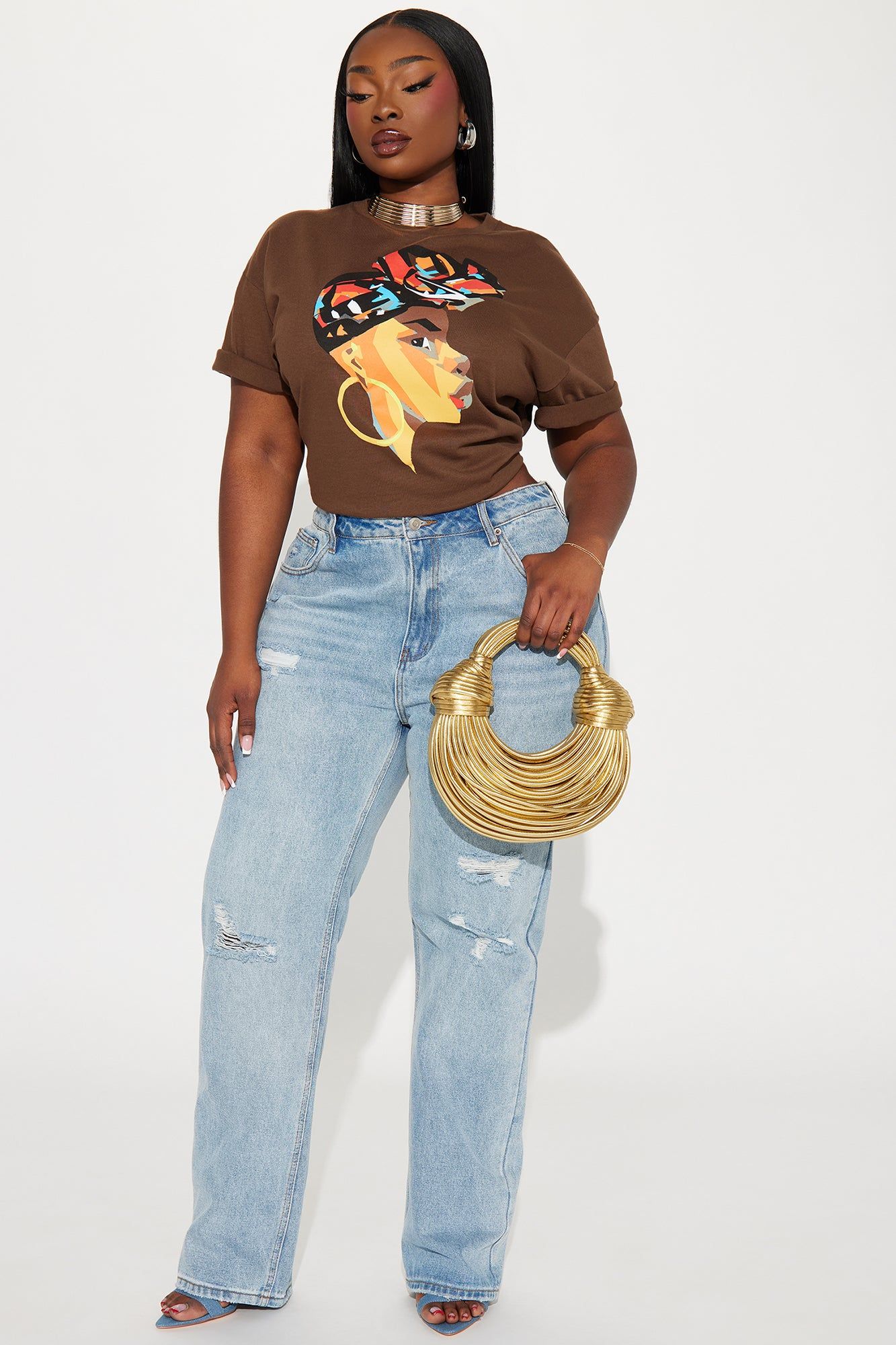 Beauty Queen Graphic Tshirt - Mocha sold by Fashion Nova product image thumbnail 5