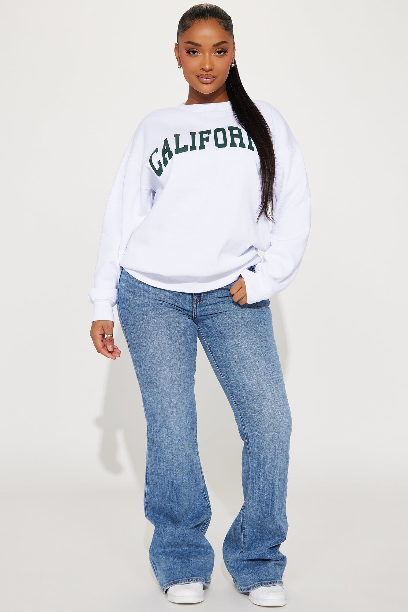 California Vintage Crew Neck Sweatshirt - White sold by Fashion Nova product image thumbnail 2