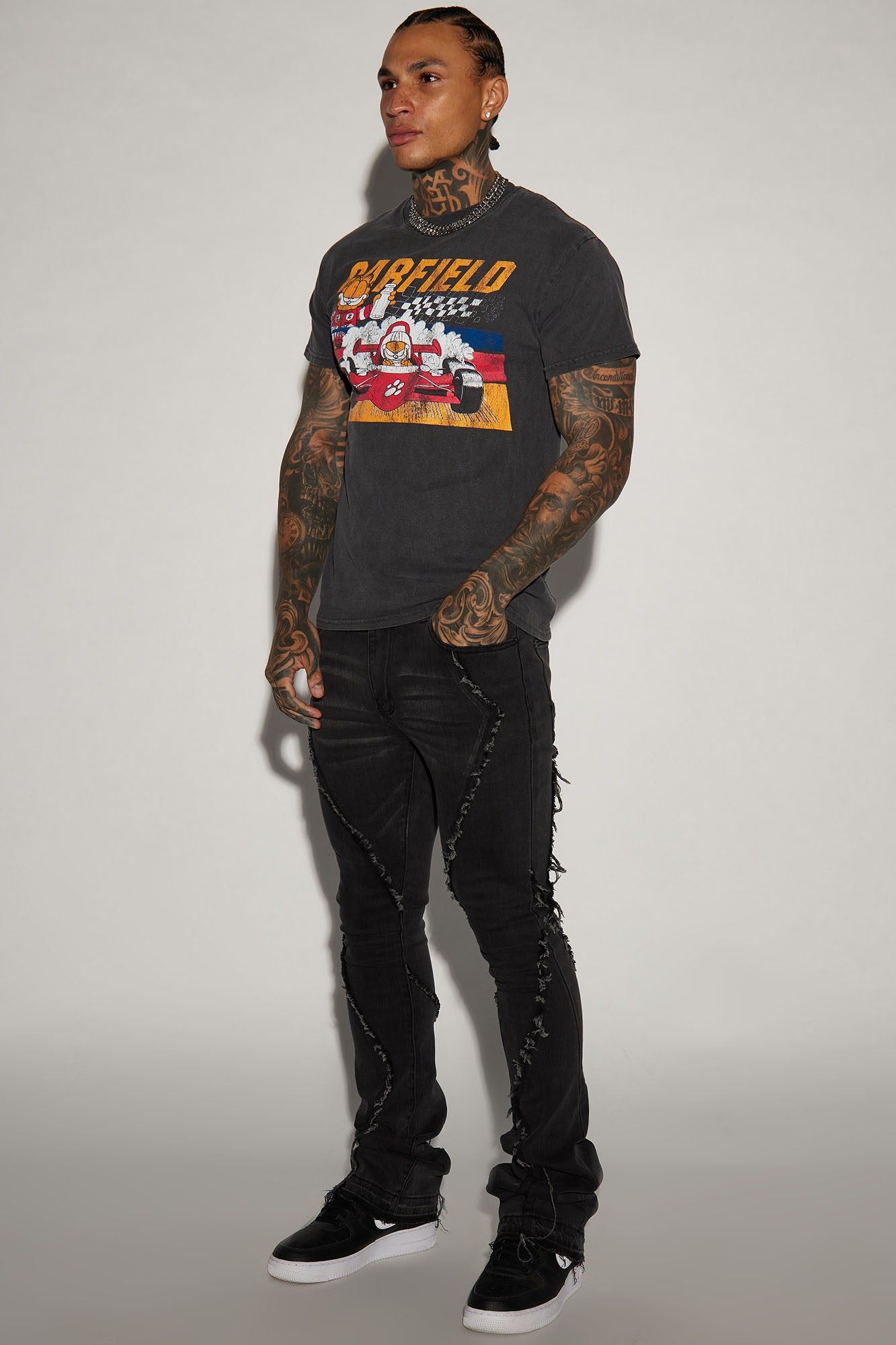 Garfield Racing Short Sleeve Tee - Black sold by Fashion Nova product image thumbnail 5