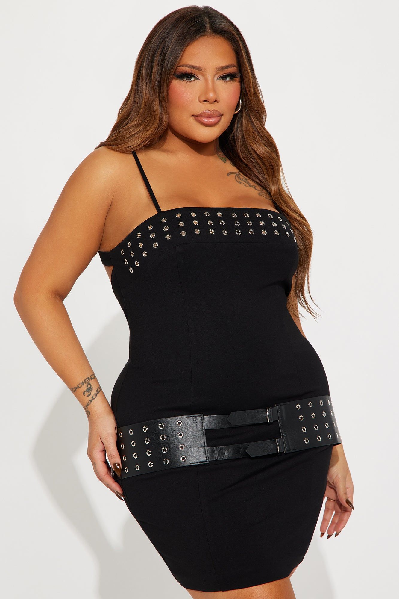 Can't Deny It Belted Mini Dress - Black sold by Fashion Nova product image thumbnail 5