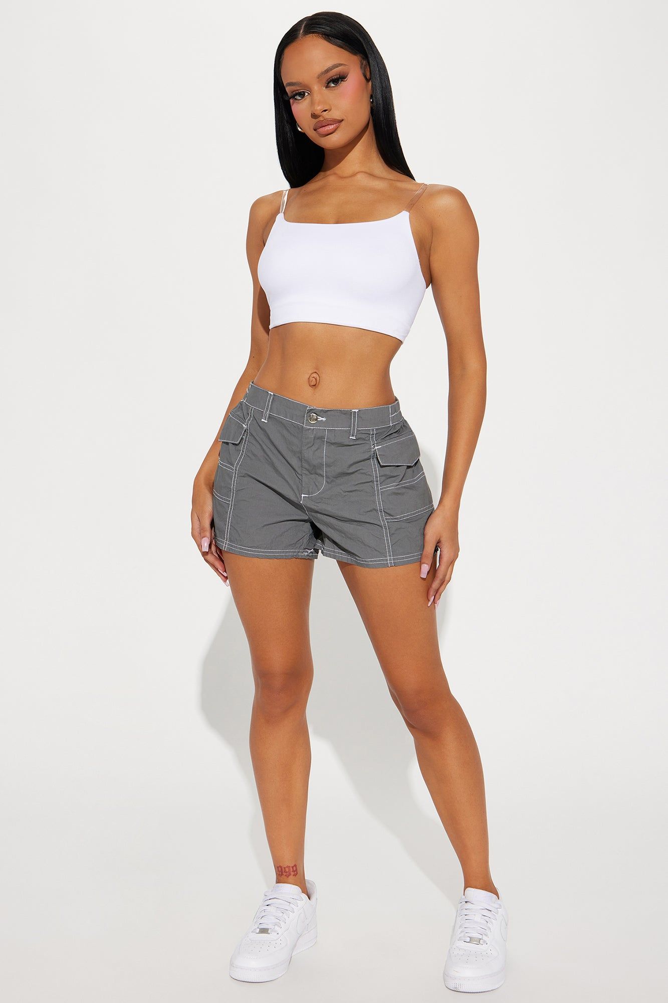 Not Too Late Cargo Short - Charcoal sold by Fashion Nova product image thumbnail 2