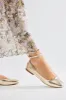 Half Of Me Flats - Gold sold by Fashion Nova