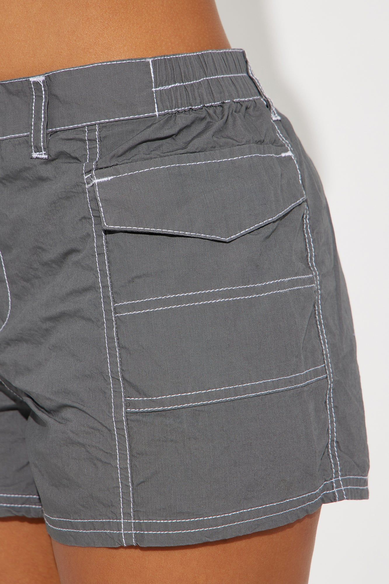 Not Too Late Cargo Short - Charcoal sold by Fashion Nova product image thumbnail 3