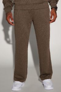 Textured Triangles Slim Pants - Brown sold by Fashion Nova