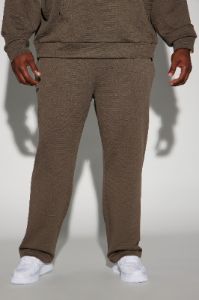Textured Triangles Slim Pants - Brown sold by Fashion Nova