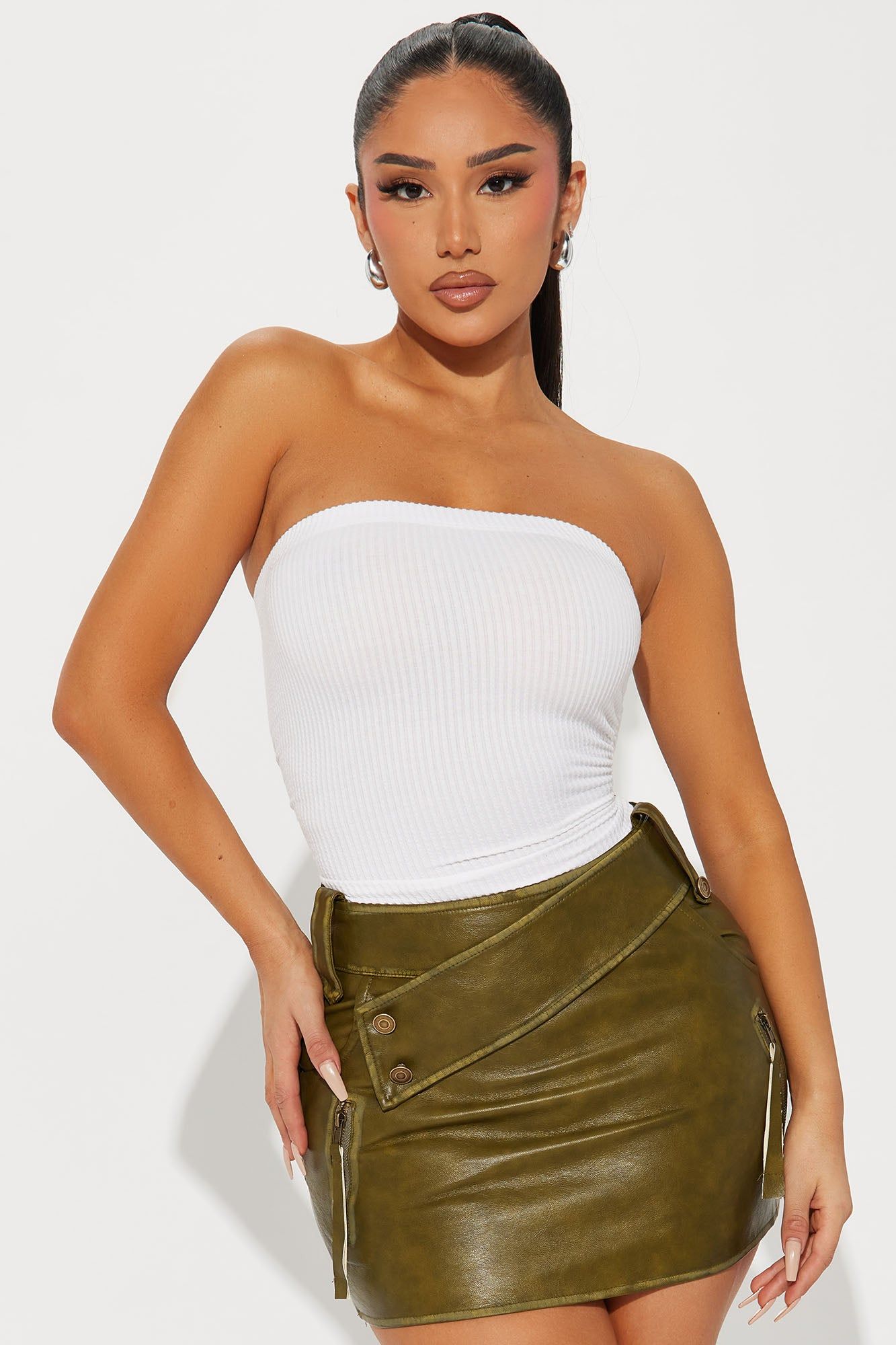 Rylin Ribbed Bodysuit - Ivory sold by Fashion Nova product image thumbnail 2
