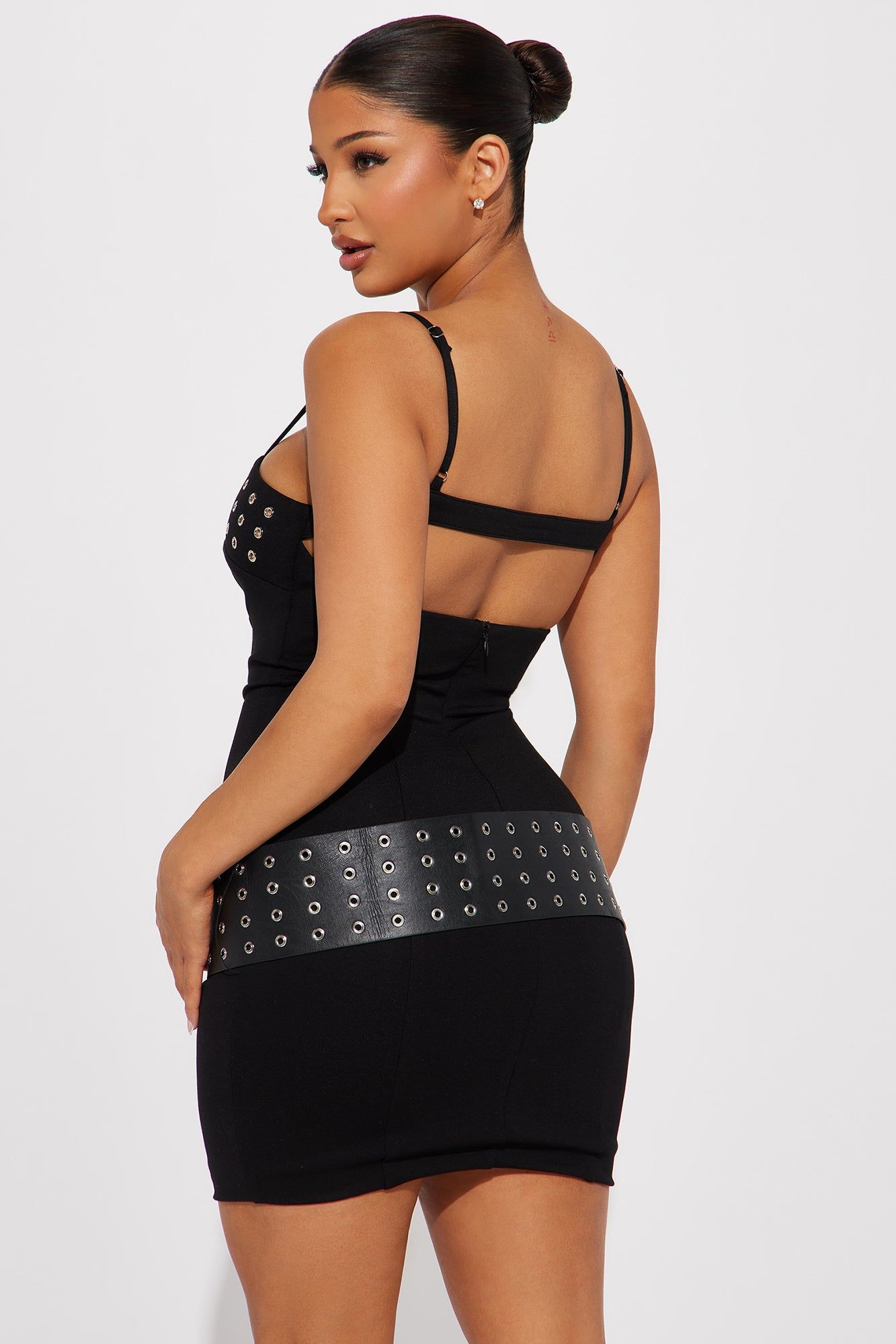 Can't Deny It Belted Mini Dress - Black sold by Fashion Nova product image thumbnail 3