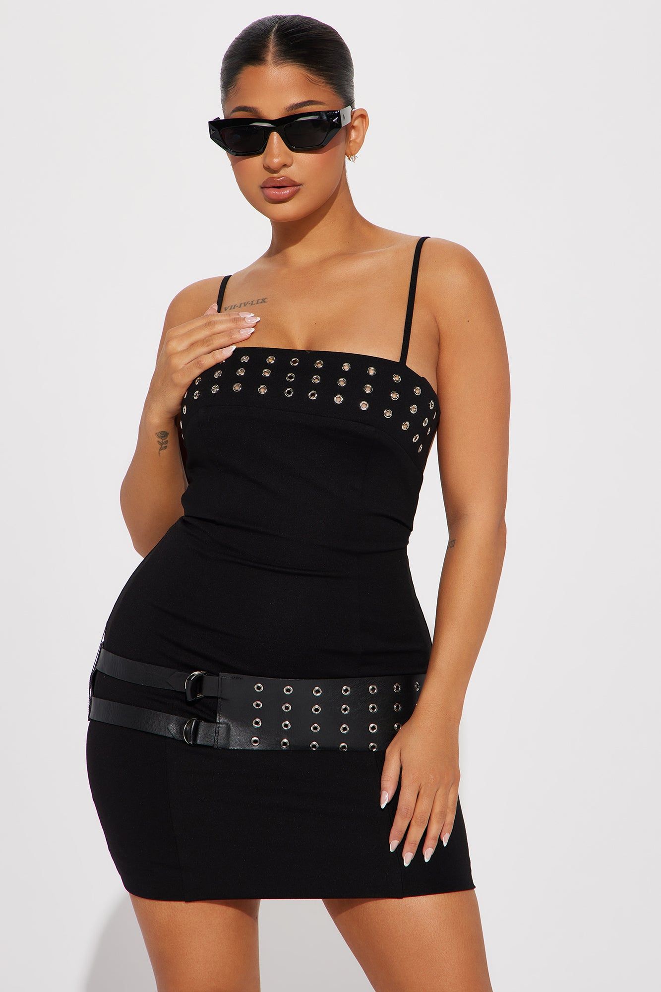 Can't Deny It Belted Mini Dress - Black sold by Fashion Nova product image thumbnail 2