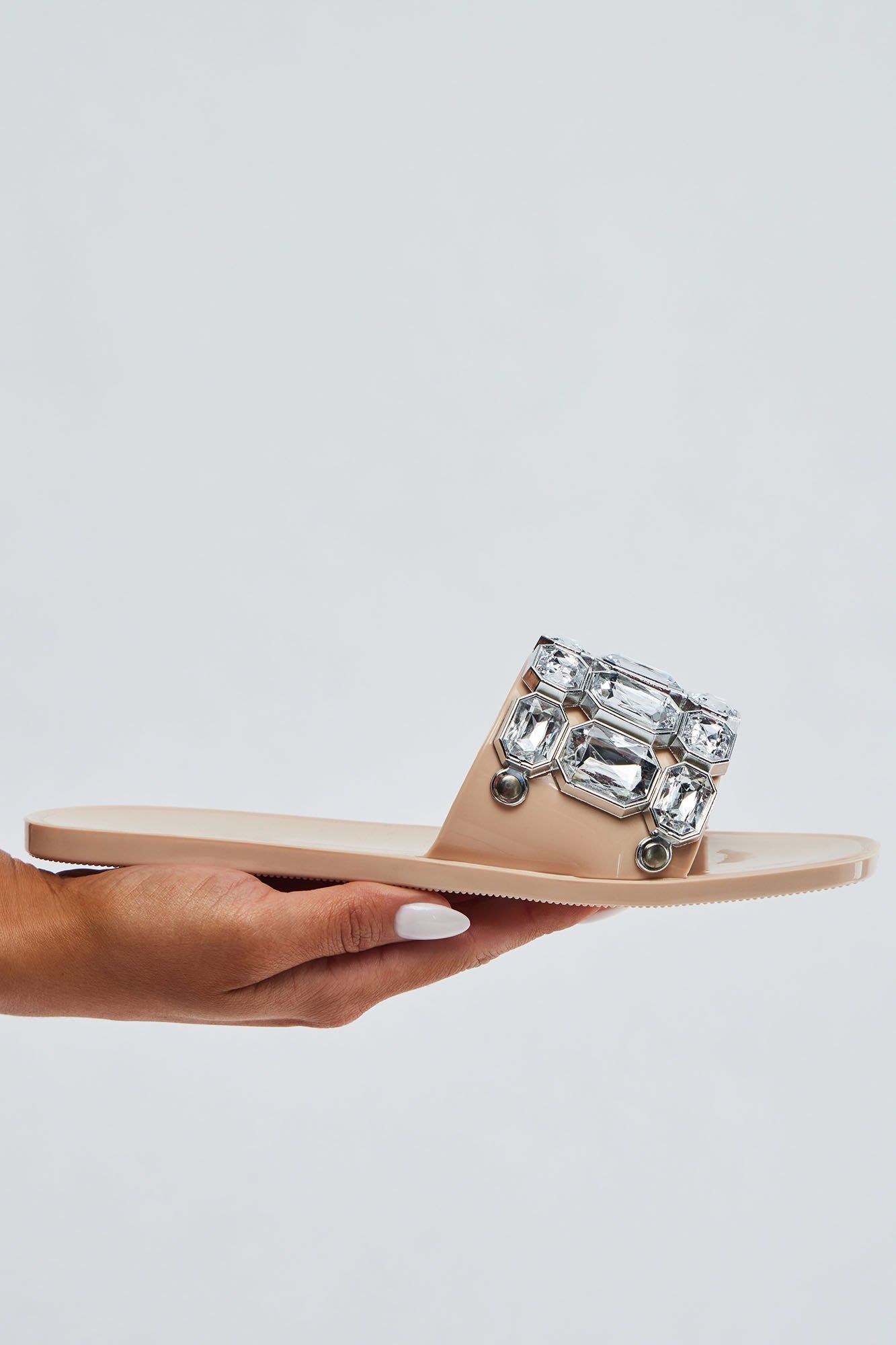 Caught My Attention Flat Sandals - Nude sold by Fashion Nova product image thumbnail 5