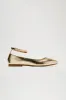 Half Of Me Flats - Gold sold by Fashion Nova