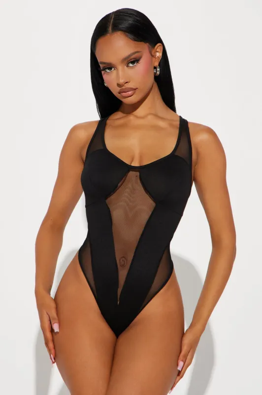 The Boy Is Mine Bodysuit - Black sold by Fashion Nova