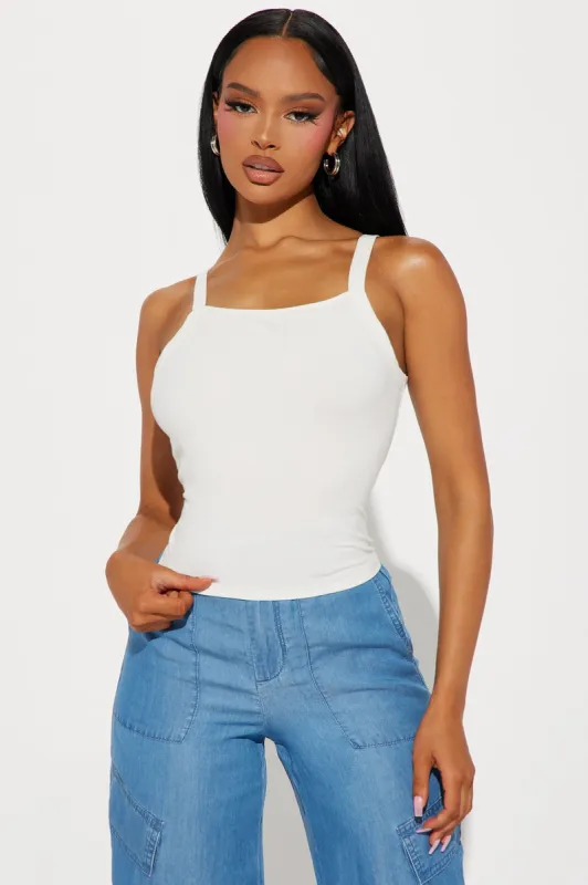 Maria Ribbed Tee - White sold by Fashion Nova