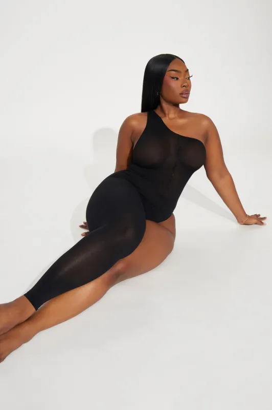 Tell Me I'm Yours Bodystocking - Black sold by Fashion Nova