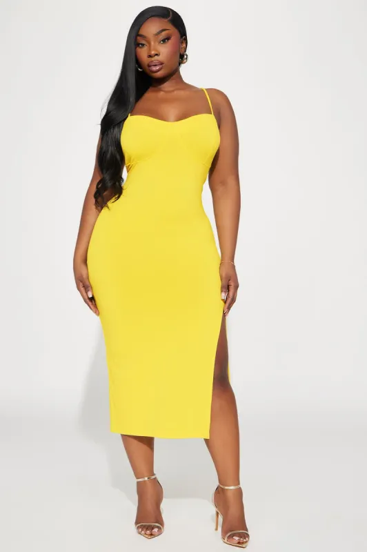 Diana Cami Midi Dress 11- Yellow sold by Fashion Nova