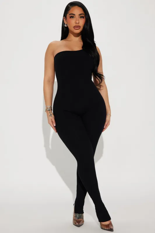 Jeni Snatched Jumpsuit - Black sold by Fashion Nova