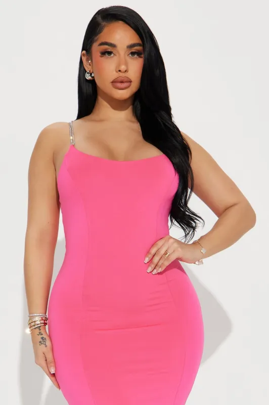 Eliana Double Lined Mini Dress - Hot Pink sold by Fashion Nova