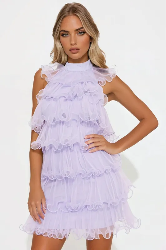 Antonia Tulle Mini Dress - Lavender made by Fashion Nova