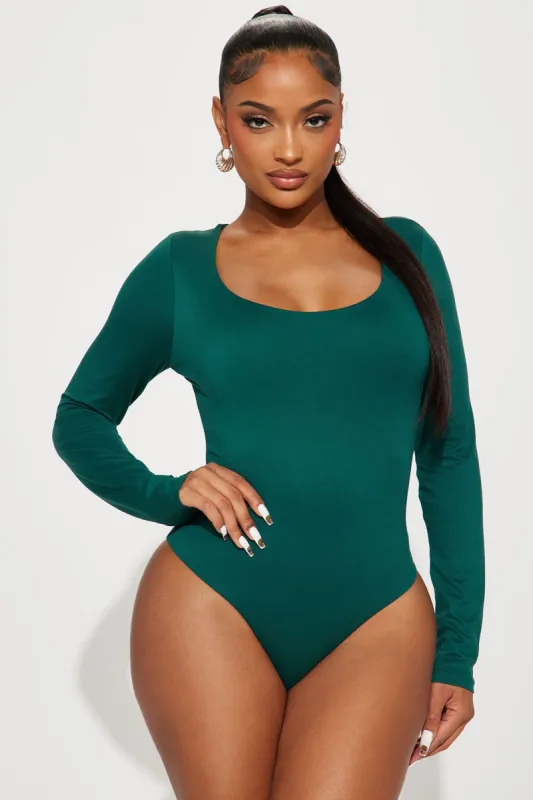 Ari Double Lined Bodysuit - Teal sold by Fashion Nova