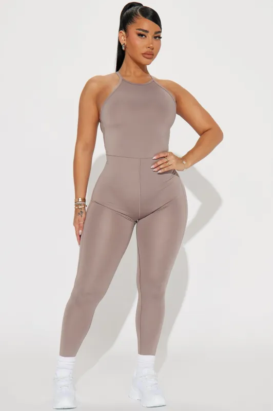 Intense Active Jumpsuit - Grey sold by Fashion Nova
