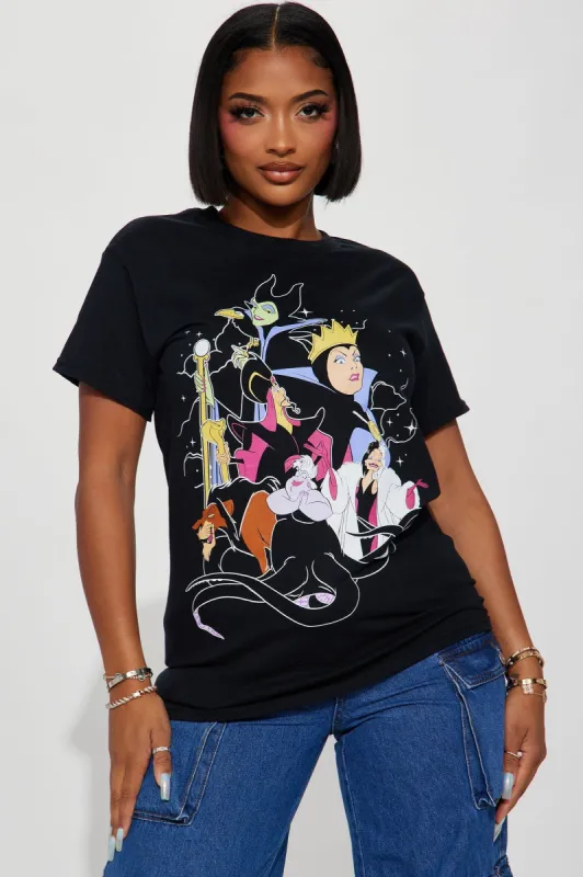 Disney Villains Graphic Tshirt - Black sold by Fashion Nova