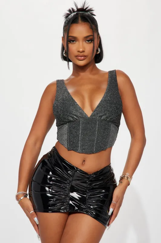 Genesis Corset Top - Silver sold by Fashion Nova