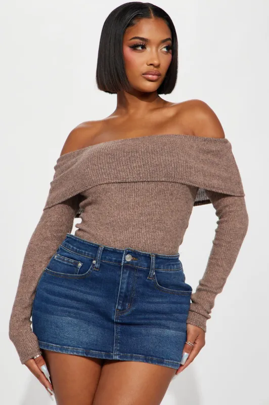 Heather Off Shoulder Top - Coco sold by Fashion Nova