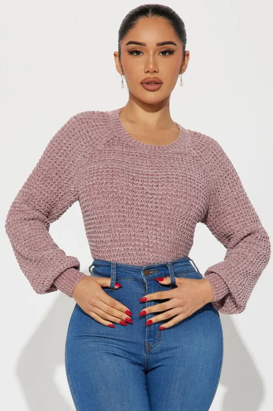 Looks For Days Sweater - Mauve sold by Fashion Nova