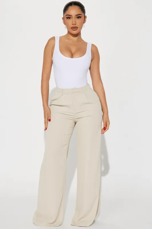 On Time Trouser Pant - Nude sold by Fashion Nova