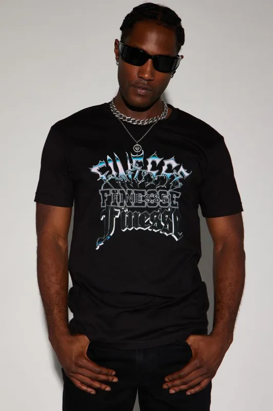 Finesse Finesse Short Sleeve Tee - Black sold by Fashion Nova