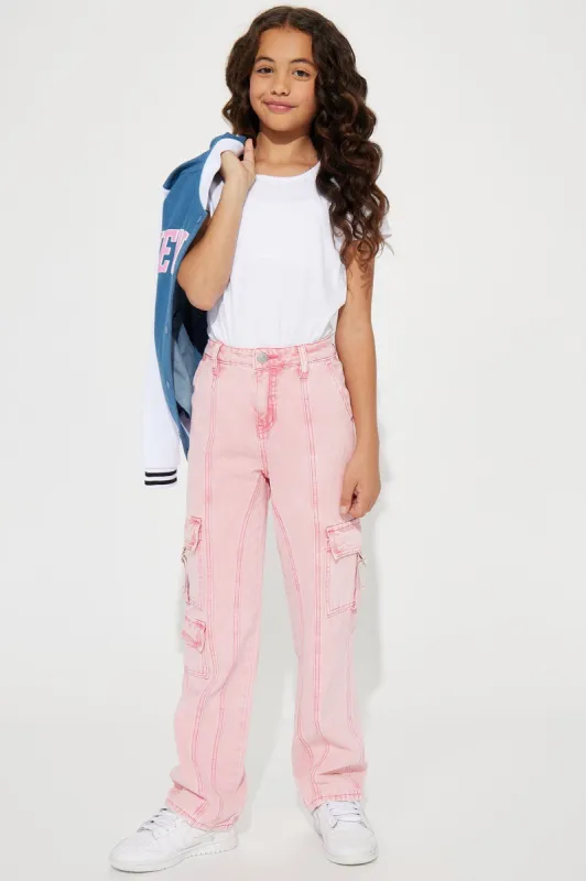 Mini Canvas Strappy Cargo - Pink sold by Fashion Nova