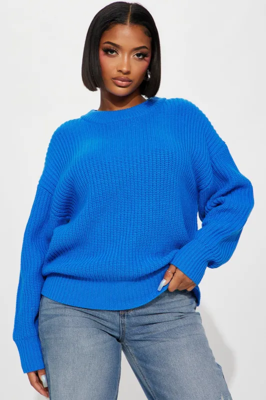 Zahara Sweater - Blue sold by Fashion Nova