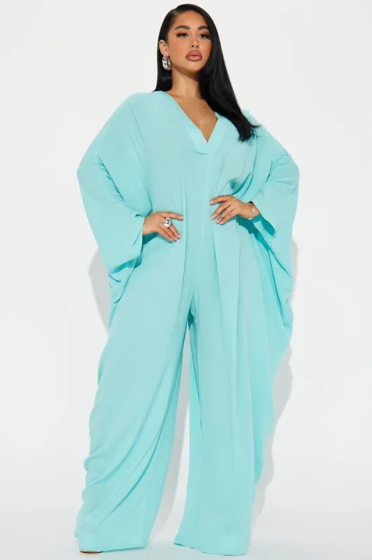 Lilah Jumpsuit - Aqua sold by Fashion Nova