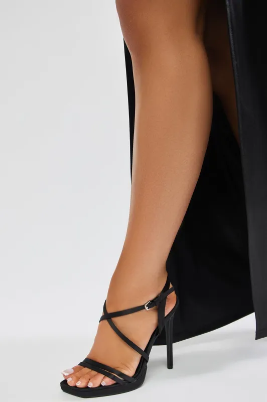 Solina Heeled Sandals - Black sold by Fashion Nova