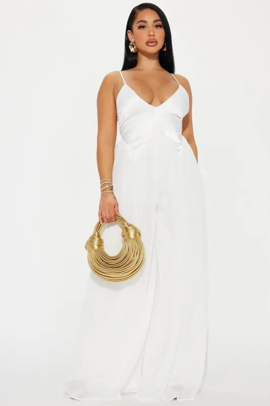 Aurelia Jumpsuit - Off White sold by Fashion Nova