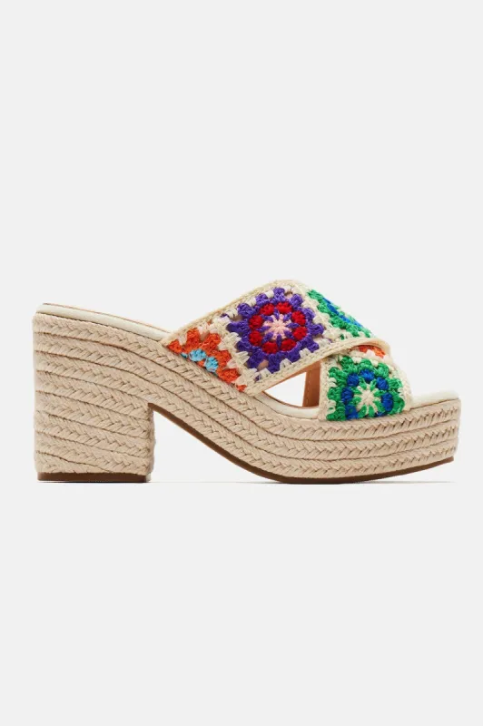 Bring Me Flowers Mules - Black sold by Fashion Nova