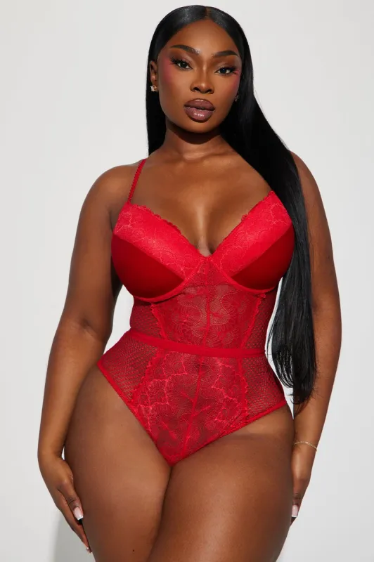 Feel No Ways Teddy - Red sold by Fashion Nova