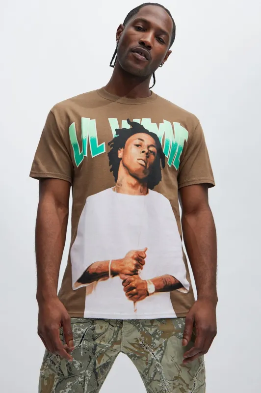 Lil Wayne Tunechi Short Sleeve Tee - Brown sold by Fashion Nova