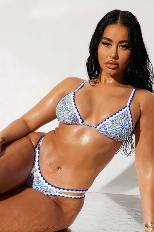Alexandra 2 Piece Bikini - Blue/combo sold by Fashion Nova