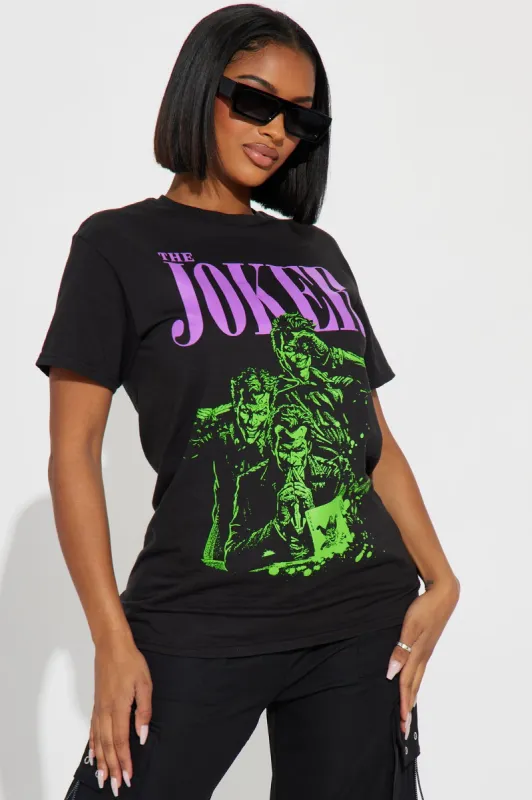 The Joker Supervillain Graphic Tee - Black sold by Fashion Nova