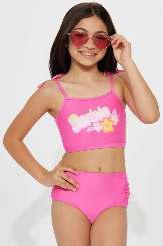 Mini Barbie Girl 2 Piece Bikini - Hot Pink sold by Fashion Nova