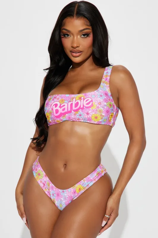 Malibu Barbie 2 Piece Bikini - Pink/combo sold by Fashion Nova